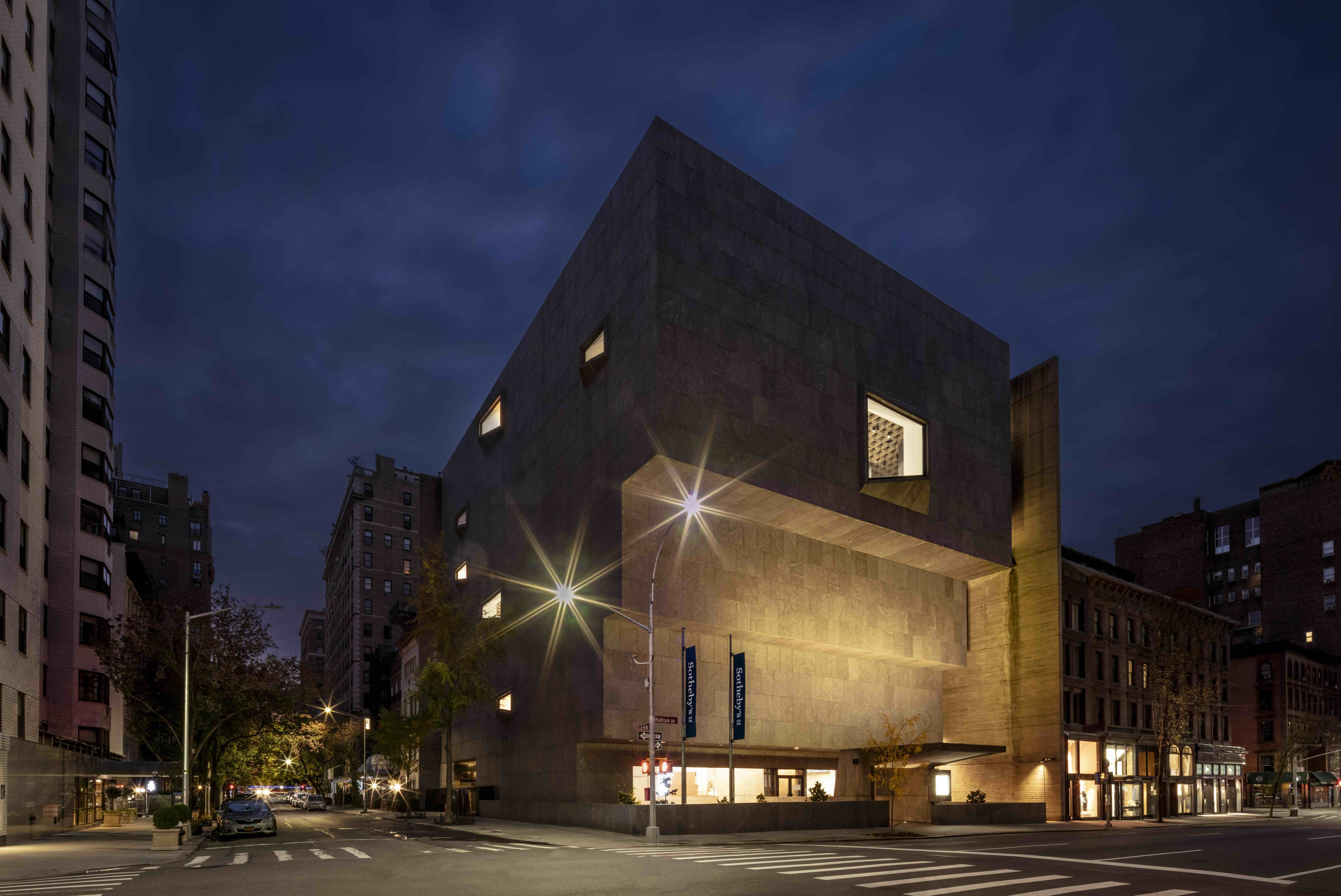 Sothebys nighttime exterior horizontal